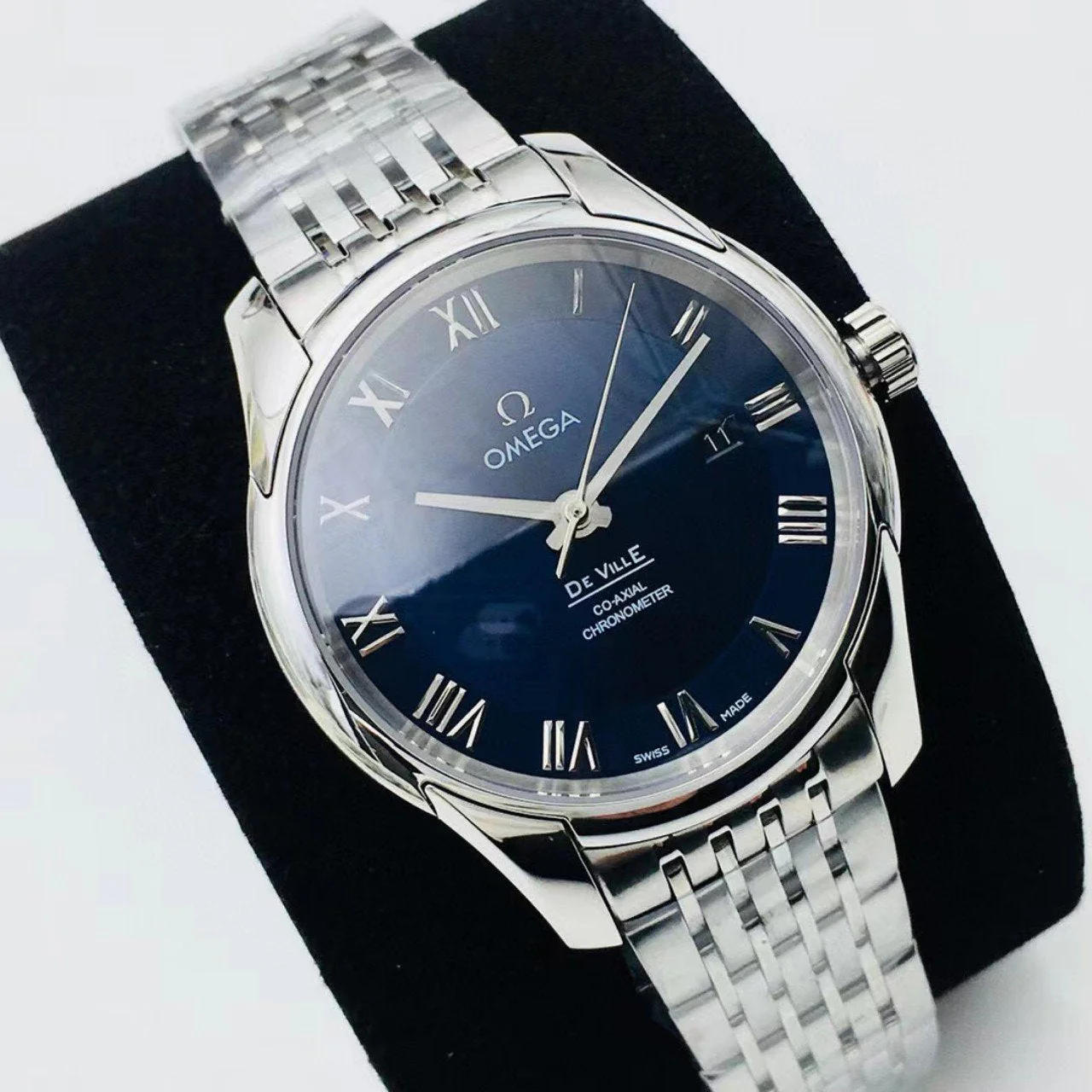 Omega Watch DEVILLE HOUR VISION CO-AXIAL STAINLESS STEEL BLUE DIAL
