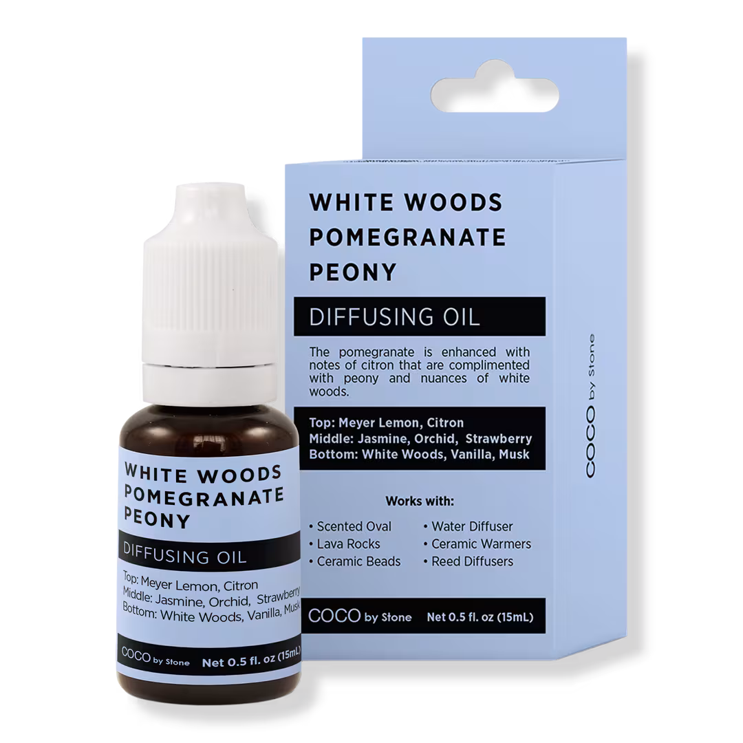 COCO by Stone  White Woods Pomegranate Peony Diffusing Oil