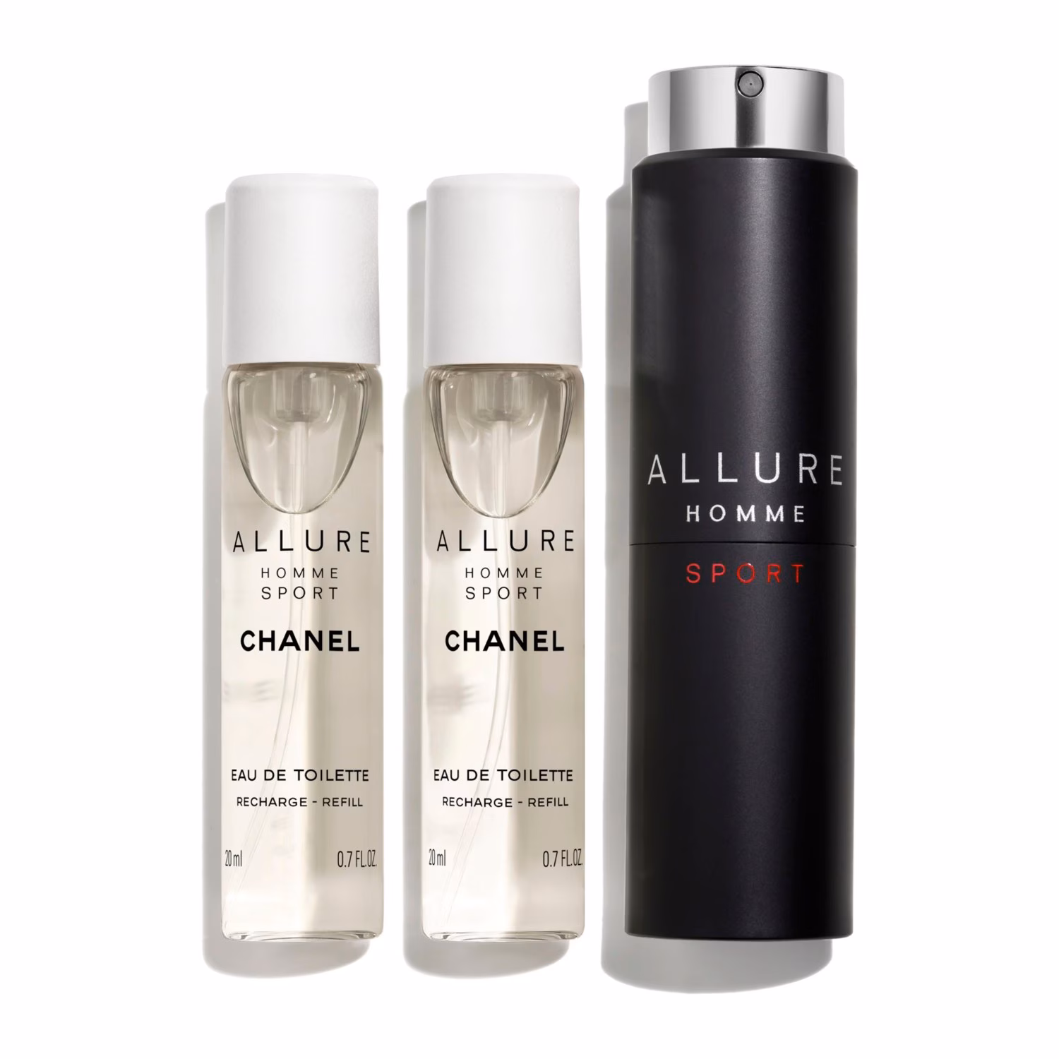 TWIST AND SPRAY FLACON RECHARGEABLE 3 x 20 ml - EAU DE TOILETTE
