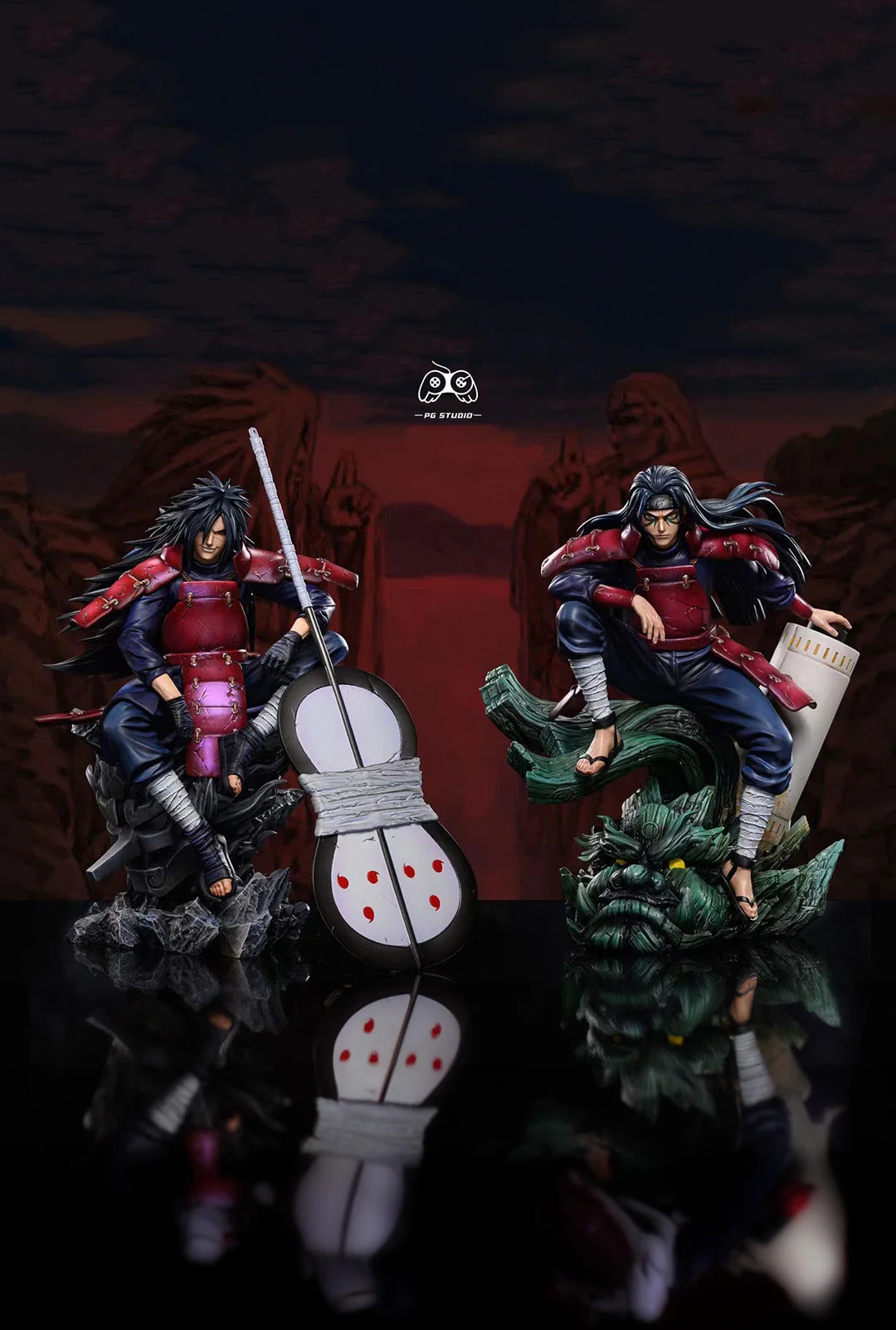 PG Studio - Sitting Door Gods Madara Uchiha & Senju Hashirama | 坐姿门神 宇智波斑 & 初代柱间