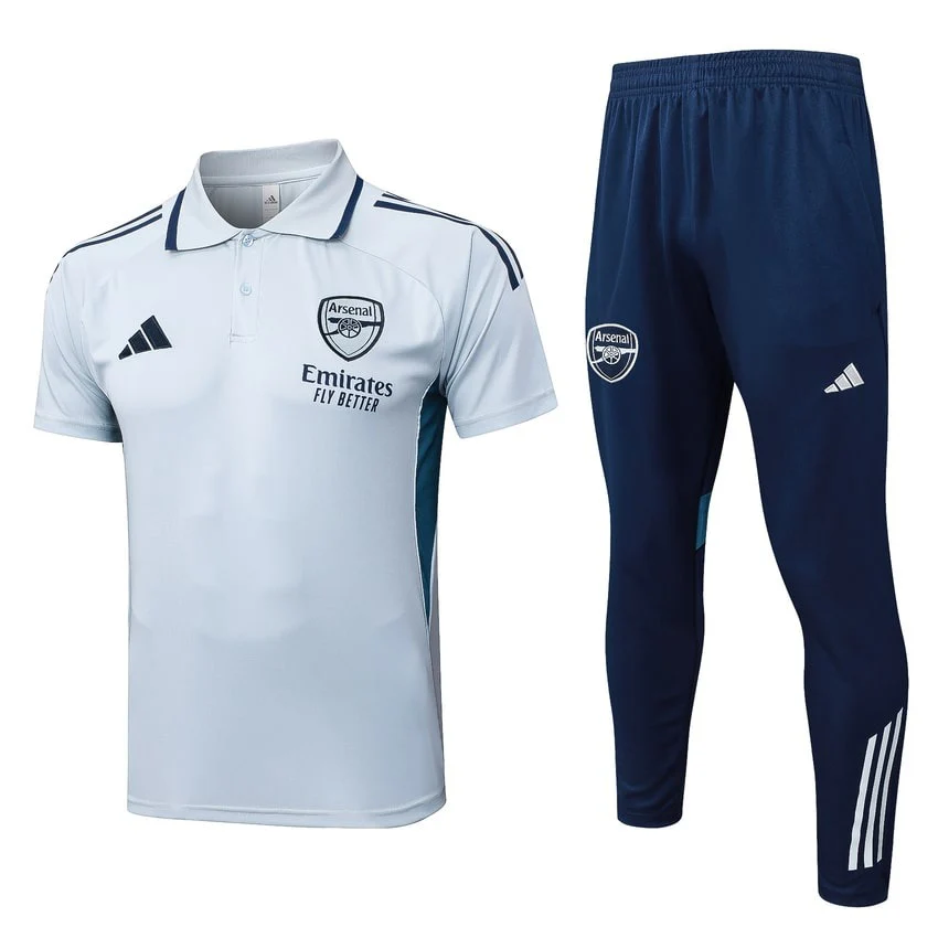 Arsenal Polo Men 2025 2026 White Blue