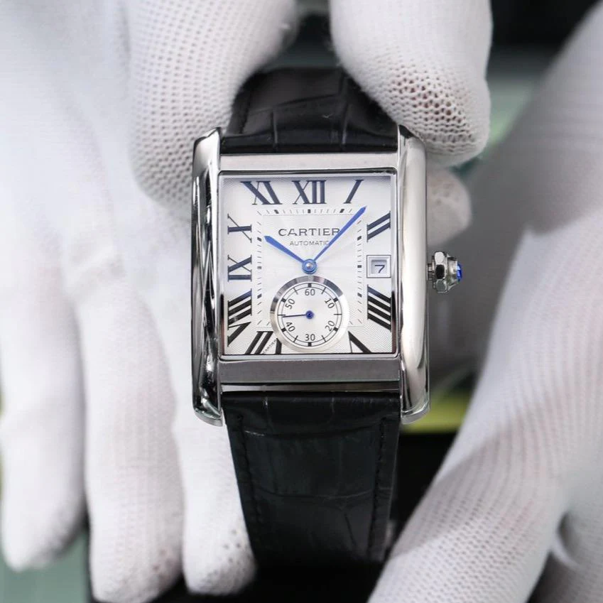 Cartier Watch TANK MC DATE SECOND TIME