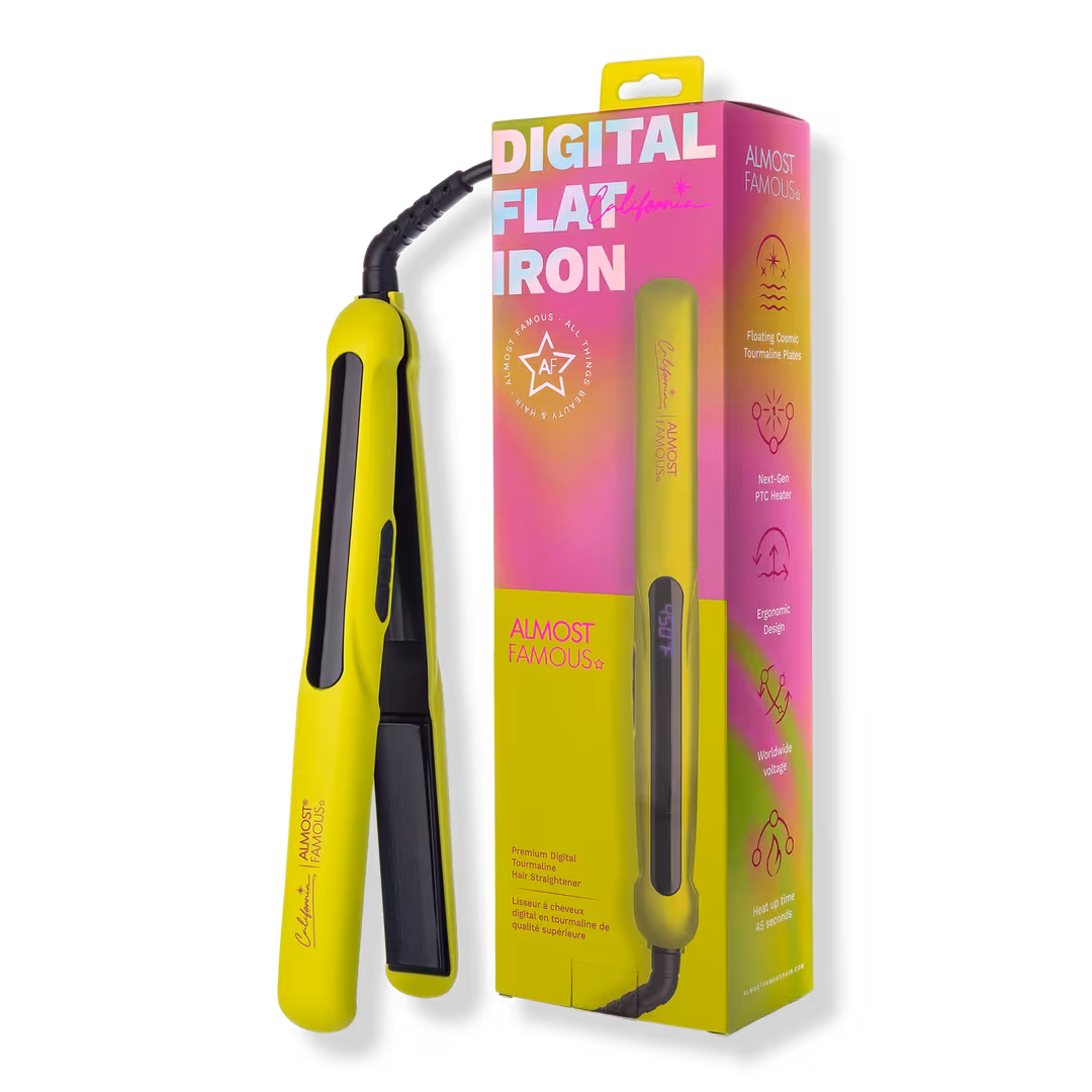 Almost Famous  Tourmaline Gem Digital Flat Iron with OnePass Floating Plates