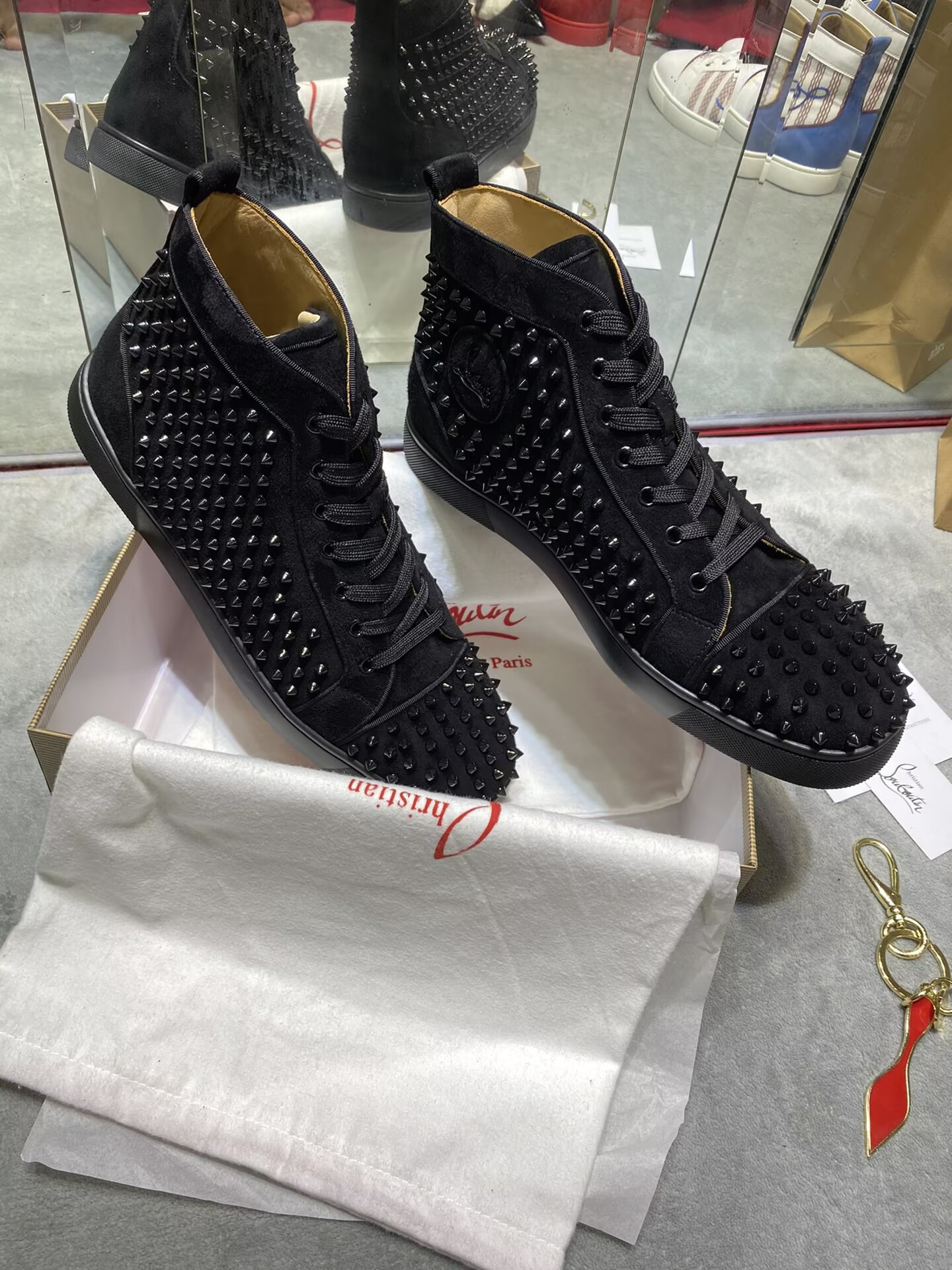 Christian Louboutin Red bottom High-Top - CCSHOES