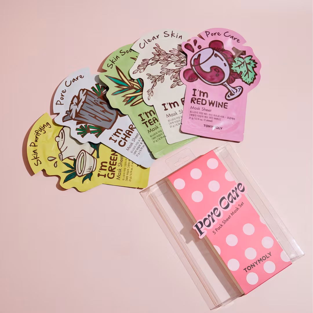 TONYMOLY  Pore Care 5 Pack Sheet Mask Set