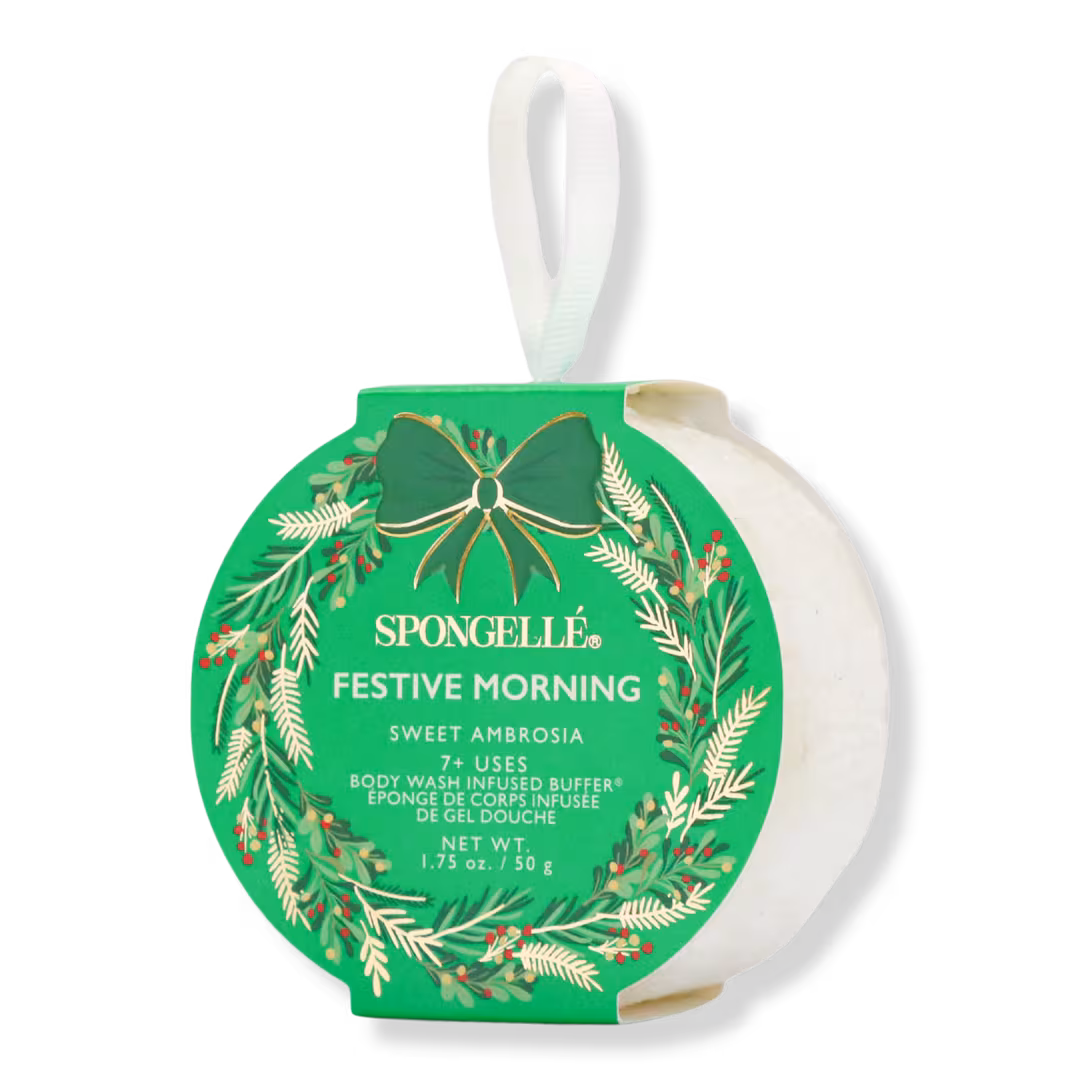 SPONGELLE  Festive Morning Body Wash Infused Buffer