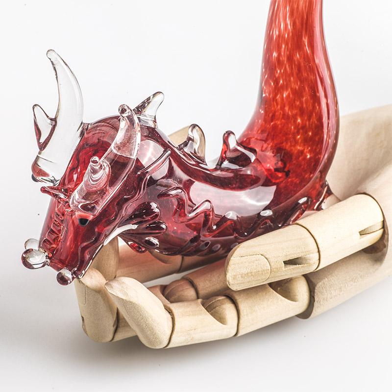 Dragon Theme Sherlock Glass Pipe