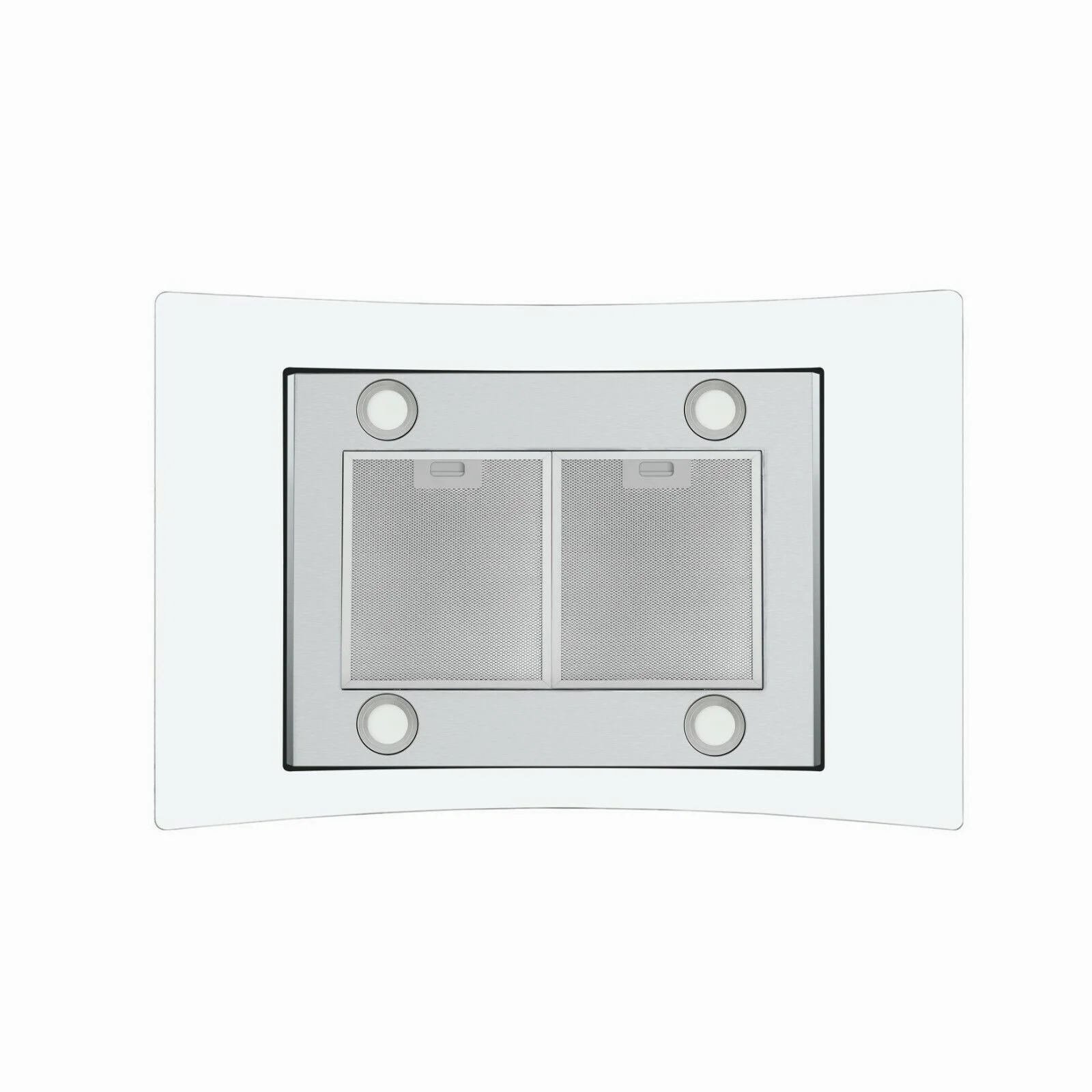 "Joeaonz 36"" Stainless Steel Island Mount Range Hood, Quiet 900CFM, 3-Speed Vent with Button Control and LED Bulb"