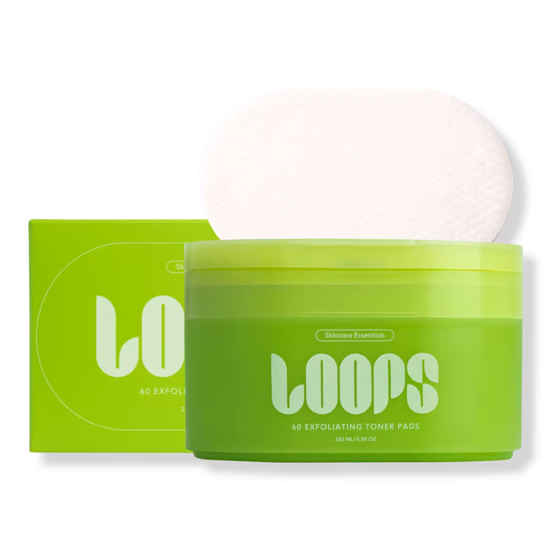LOOPS  Skincare Essentials Exfoliating Toner Pads