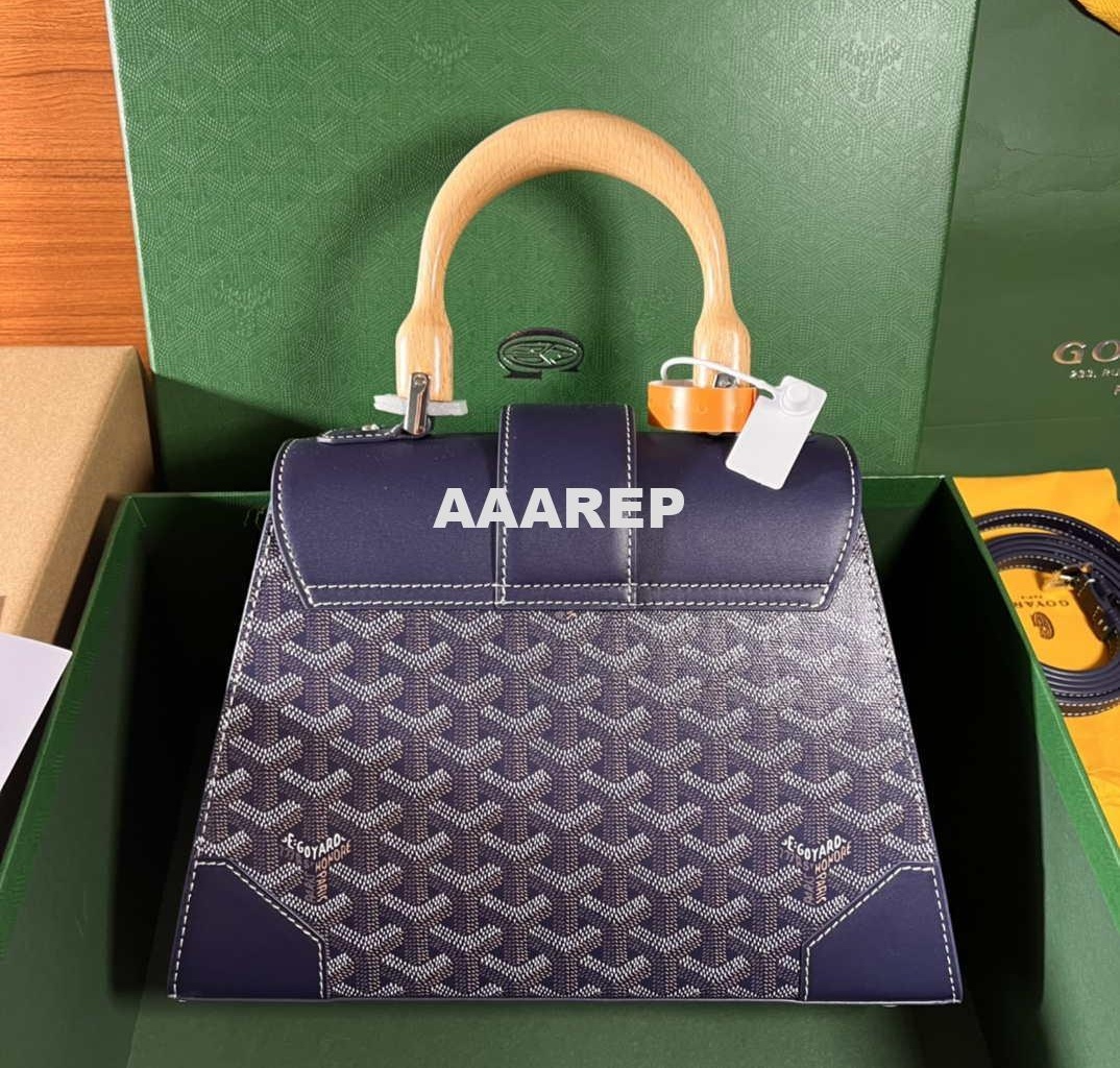 Replica Goyard BPMLTY07CL07P Sac Saigon Pm Bag Navy Blue