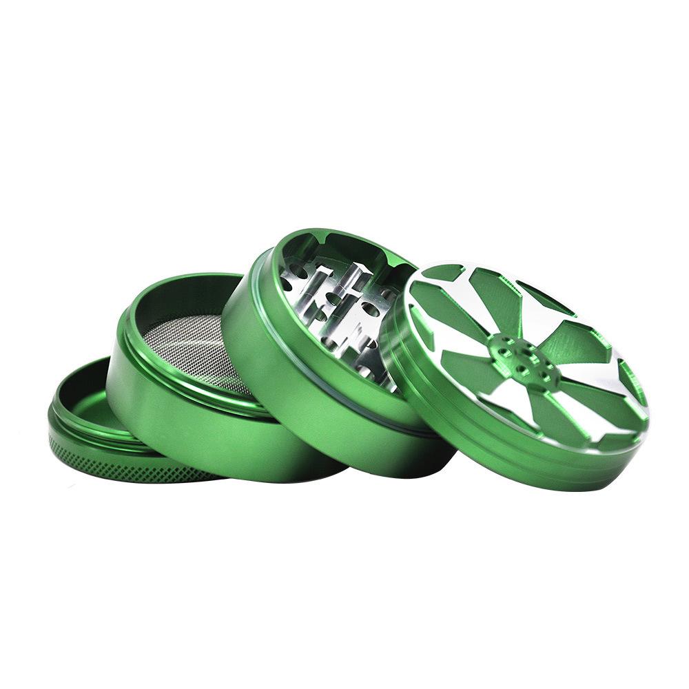 Rim Aluminum Alloy Herb Grinder 4 Layer
