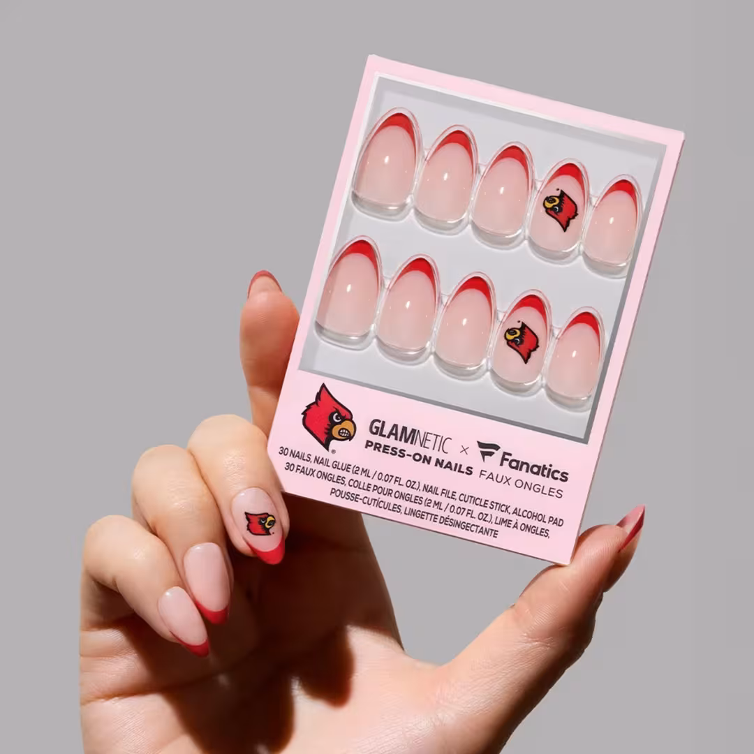 Glamnetic x Fanatics Nail  Louisville Cardinals Press-On Nails