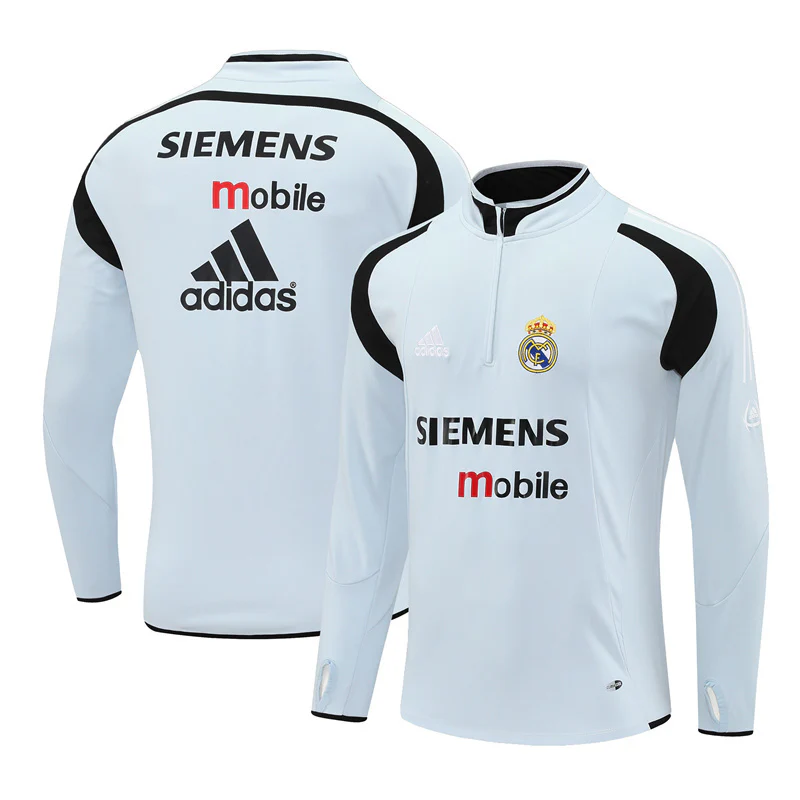 Real Madrid Training Jacket Men 2004 2005 Grey