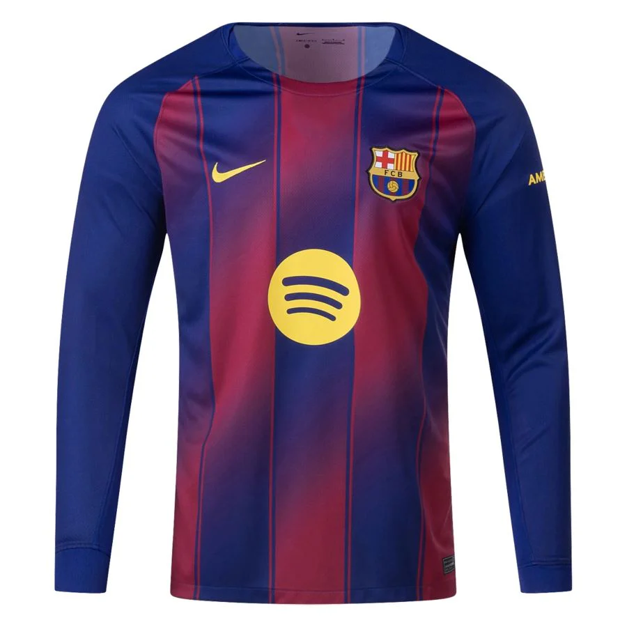 Barcelona Long Sleeve Home Jersey Men 2025 2026