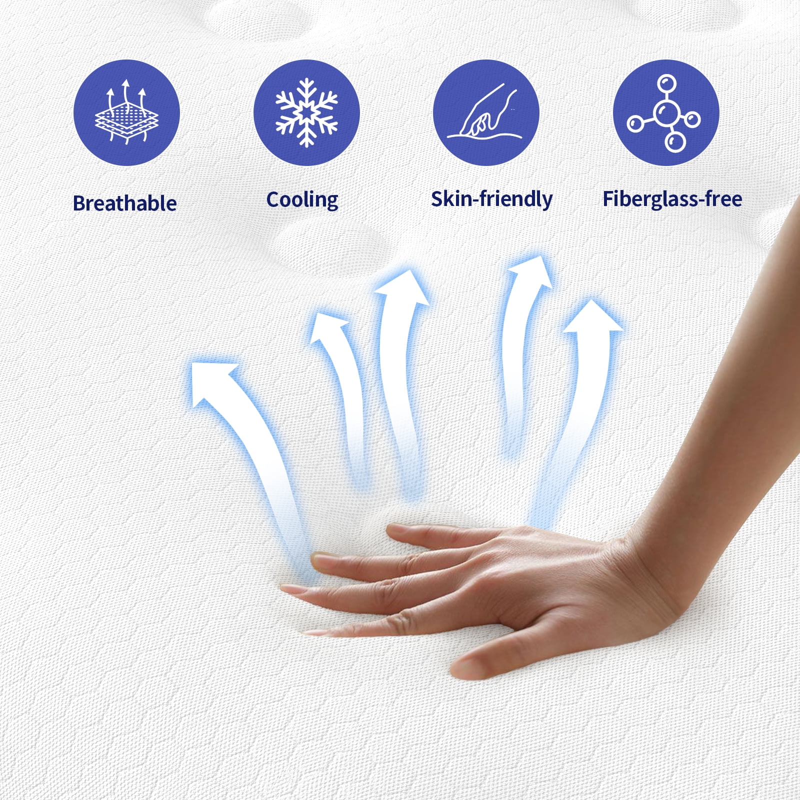JYYA88BB Full Size Mattress, 10 inch Cooling Gel Memory Foam Hybrid Mattress in a Box,Medium