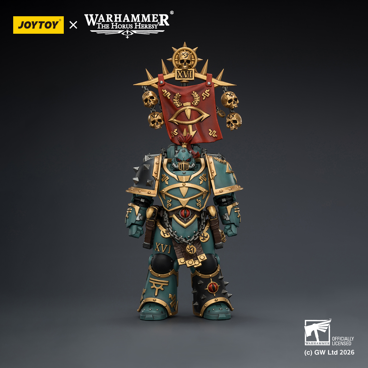 JOYTOY JT03936 Warhammer The Horus Heresy 1:18 Sons Of Horus Vheren Ashurhaddon Master of the True Sons - JOYTOY WORLD