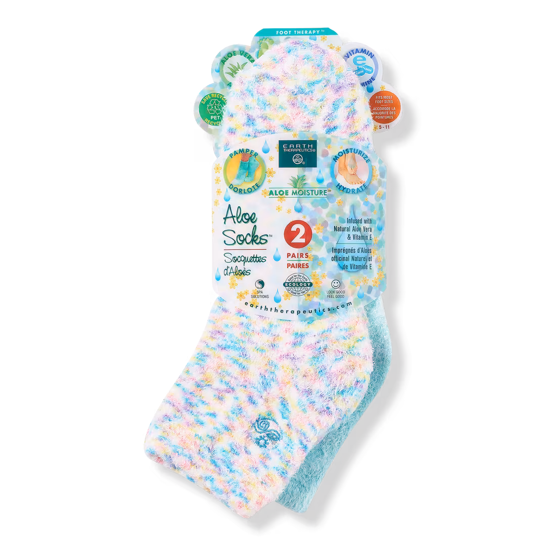 Earth Therapeutics  Aloe Moisture Aloe Socks With Vitamin E