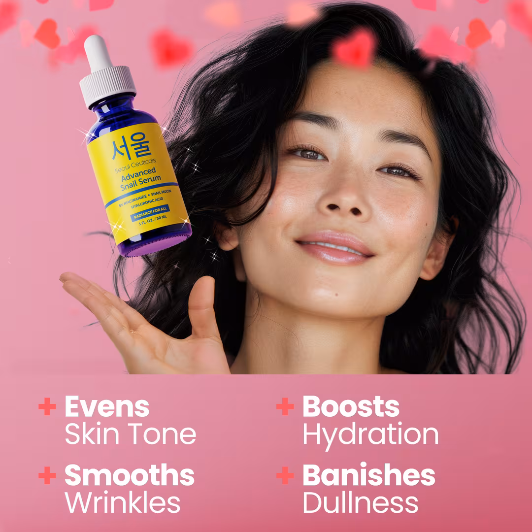 Seoul Ceuticals  Korean Skin Care Niacinamide Advanced Snail Serum