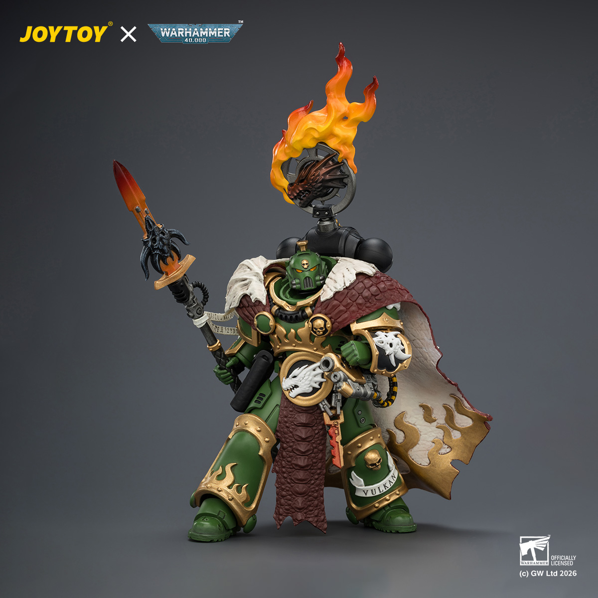 JOYTOY JT04438 Warhammer 40k 1:18 Salamanders Vulkan He'stan the Forgefather - JOYTOY WORLD