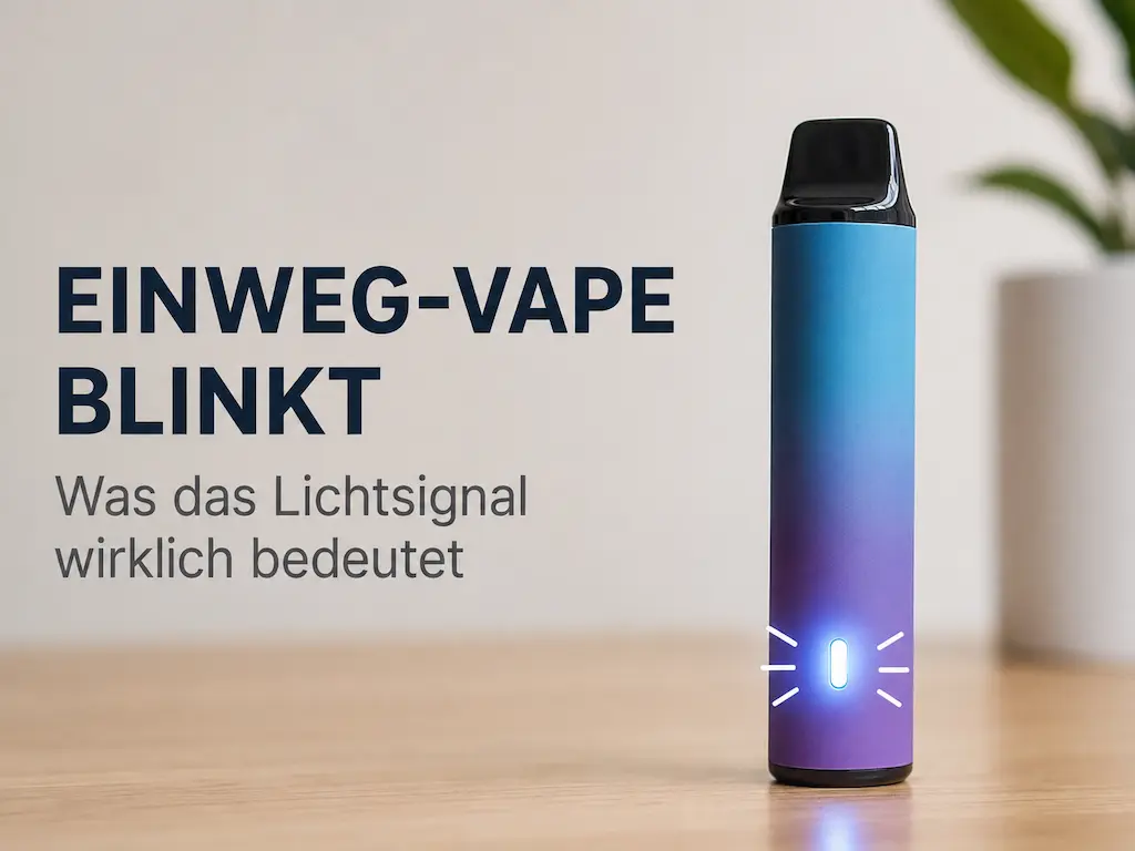 Disposable vape flashes: What the light signal really means