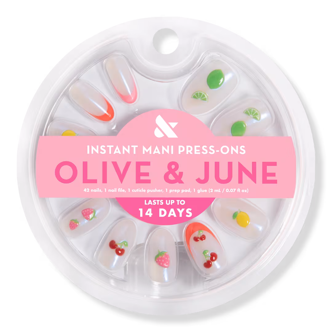 Olive & June  Instant Mani Press-On Nails Puffy Fruits