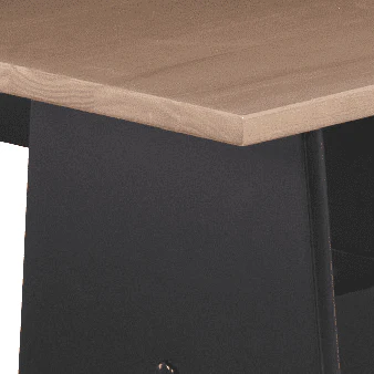 Linon Ardmore Wood Corner Dining Breakfast Nook with Table and Storage, Seats 5-6, White and Natural Finish