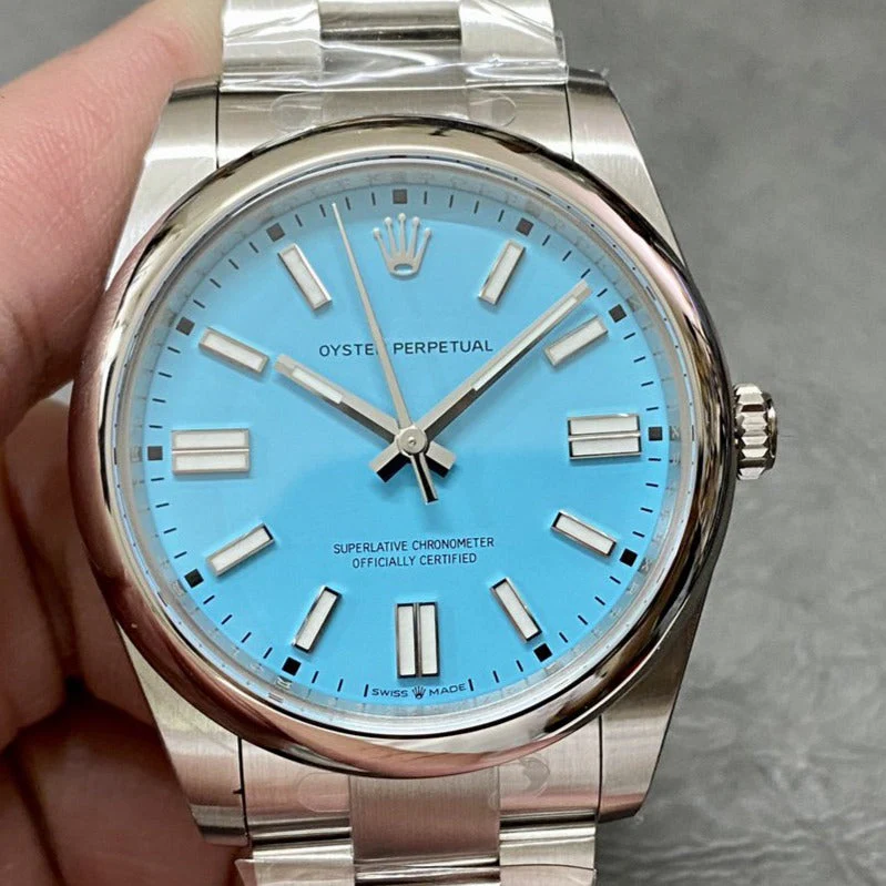 Rolex Watch OYSTER PERPETUAL 36MM TURQUOISE BLUE DIAL