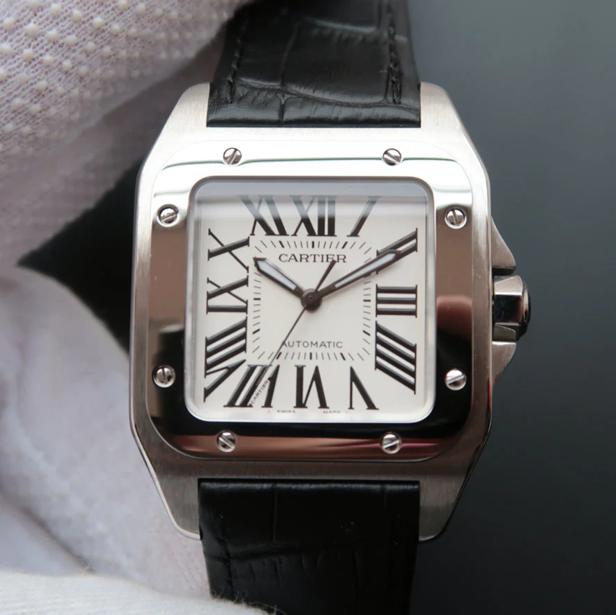 Cartier WatchSANTOS 100 39MM STEEL CASE WHITE DIAL