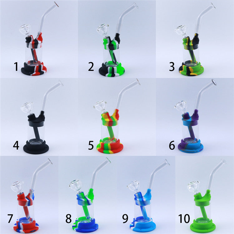 8 LED Luminous Silicone Detachable Dab Rig