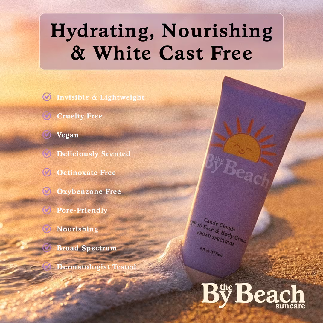 By the Beach  Candy Clouds SPF30 Daily Face & Body Cream
