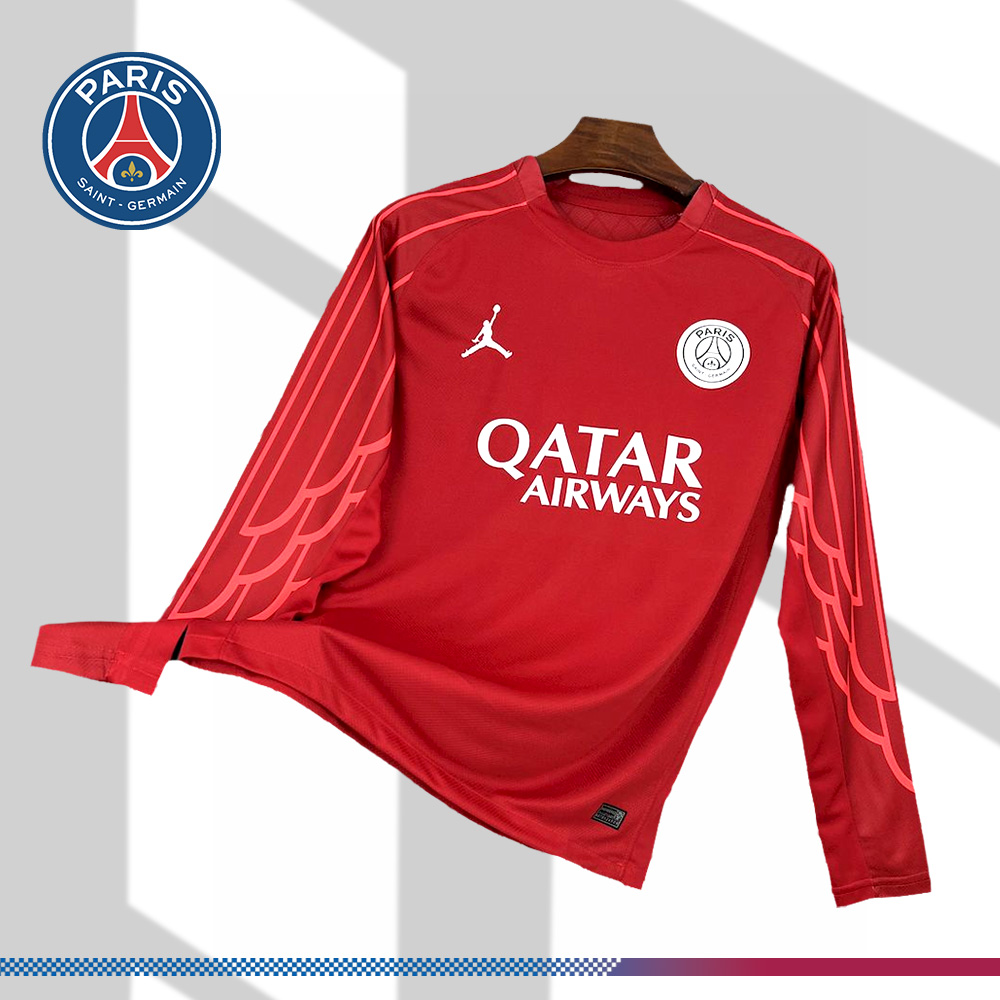 2025/2026 Paris Saint-Germain Red Goalkeeper Football Jersey (Fan Edition)