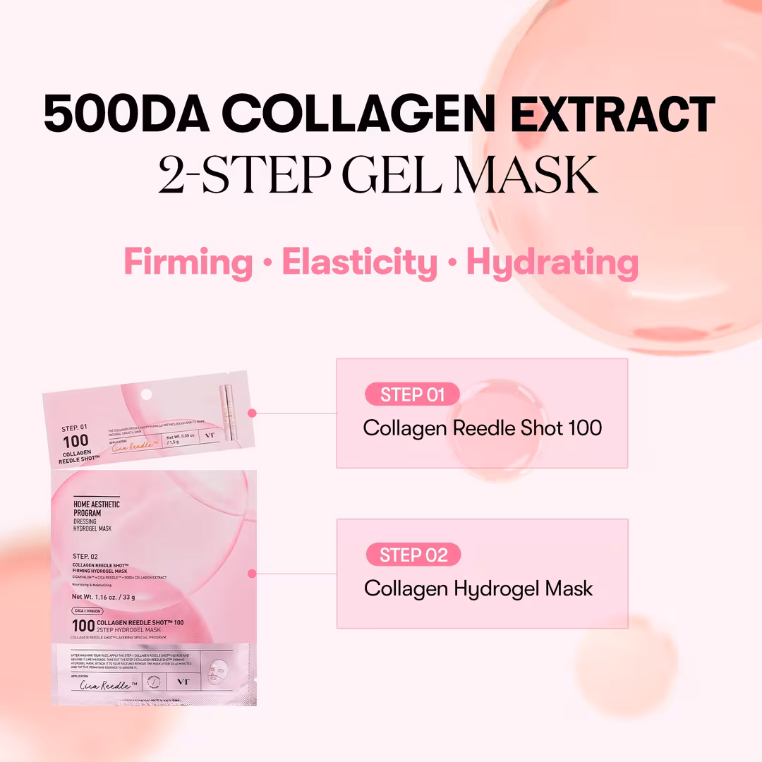 VT Cosmetics  Collagen Reedle Shot 100 2-Step Hydrogel Mask
