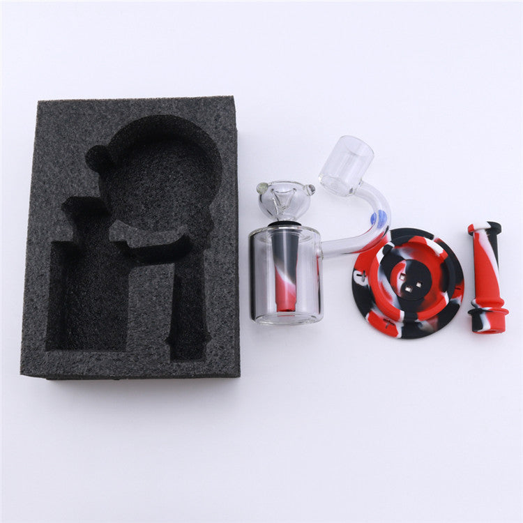 8 Microscope LED Luminous Silicone Dab Rig