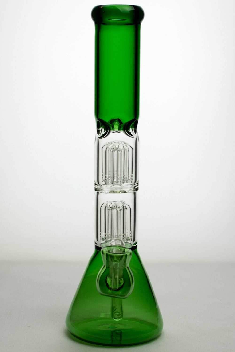 15 double 6 tree arms percolator glass water bong