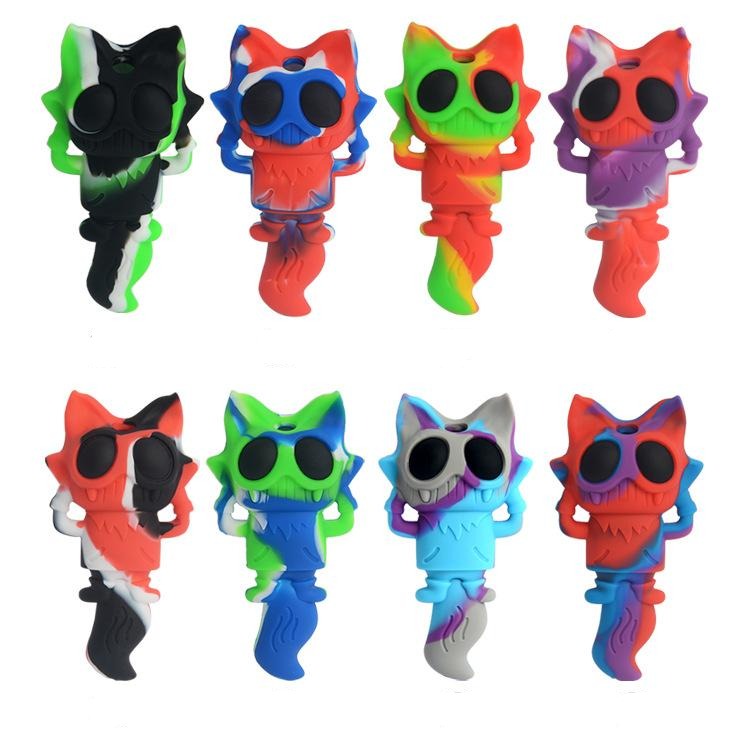 Civet Cat Novelty Silicone Pipe