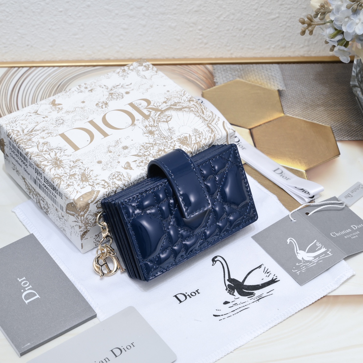 Dior Wallet 5-Gusset Card Holder 10A+ top quality S0178 LM091 10.4cm