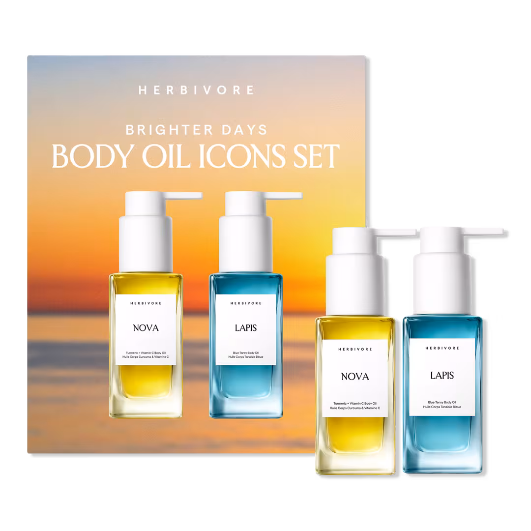 HERBIVORE  BRIGHTER DAYS Body Oil Icons Set