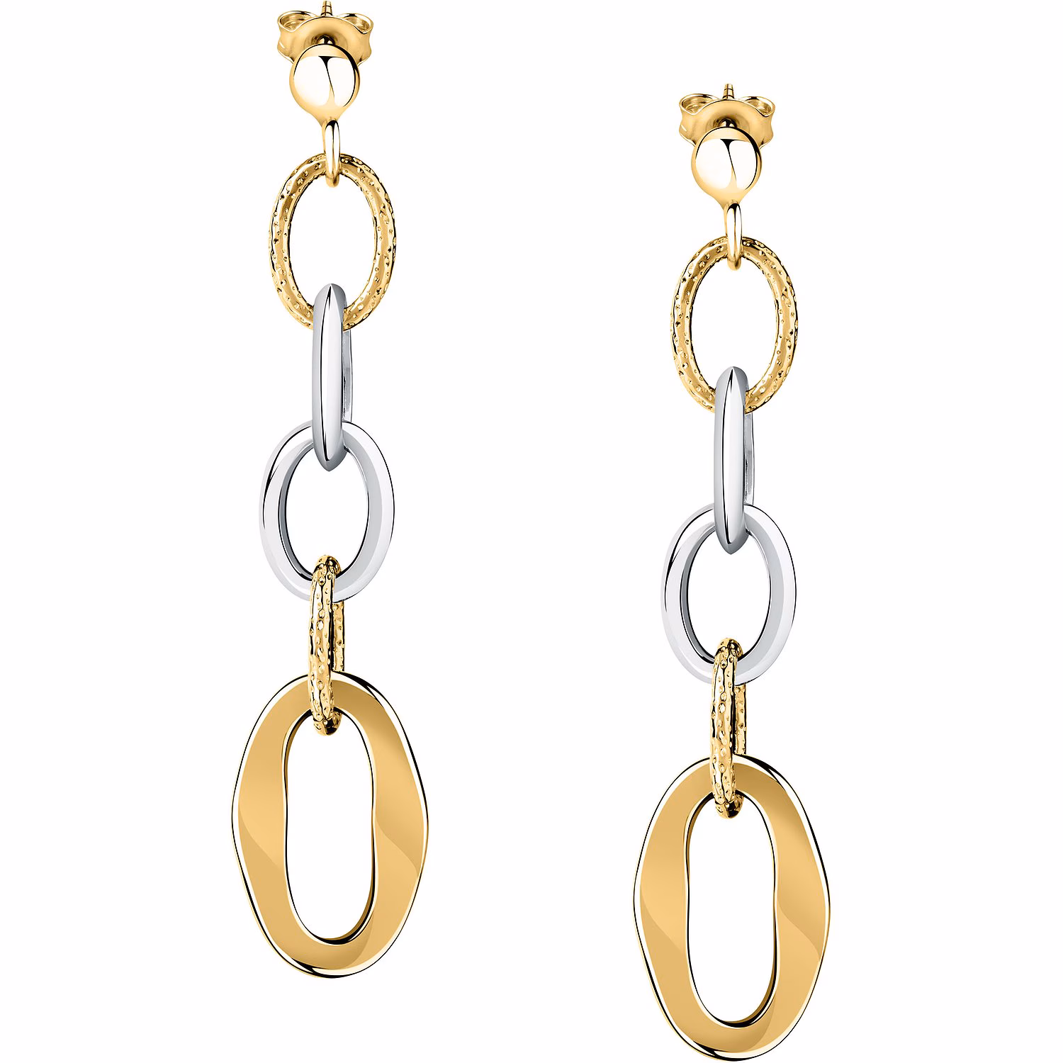 Ohrhänger 585er Gelbgold, 585er Weißgold