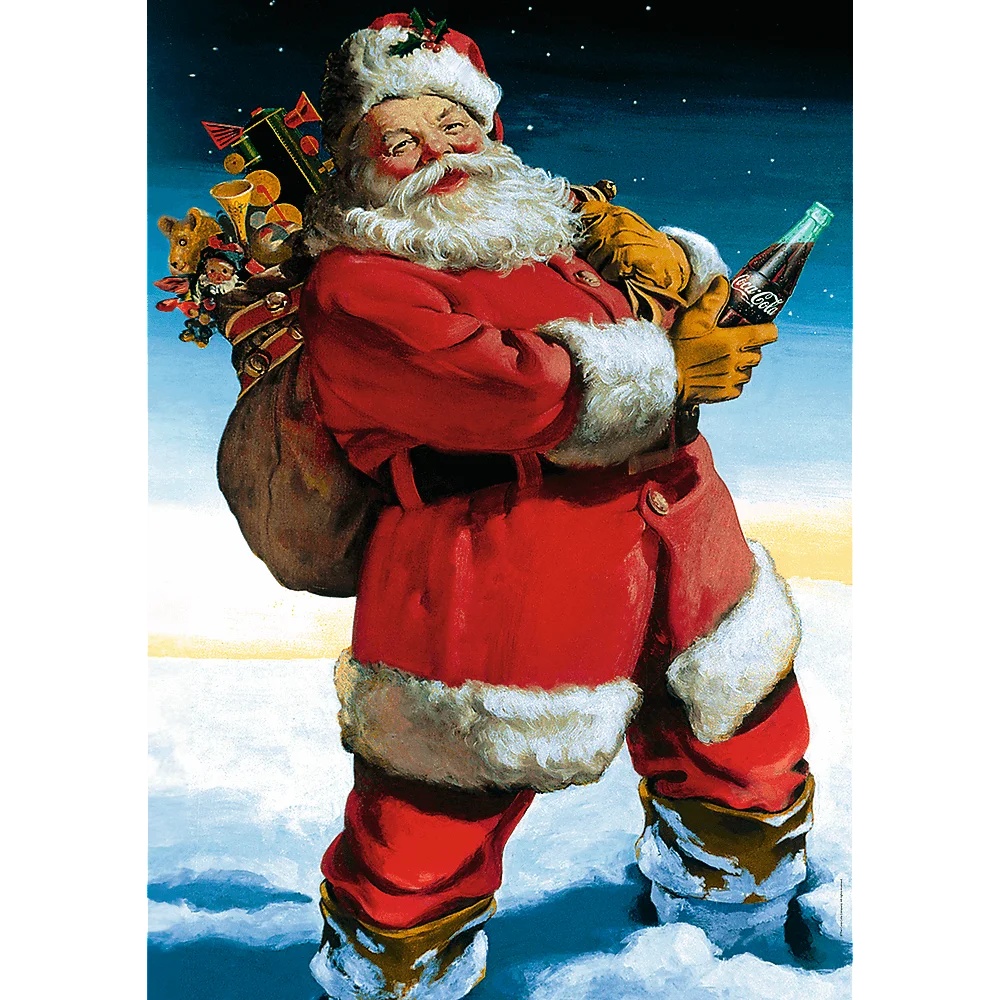 Puzzle Coca-Cola 1000 El Xmas. Mikołaj Na Śniegu