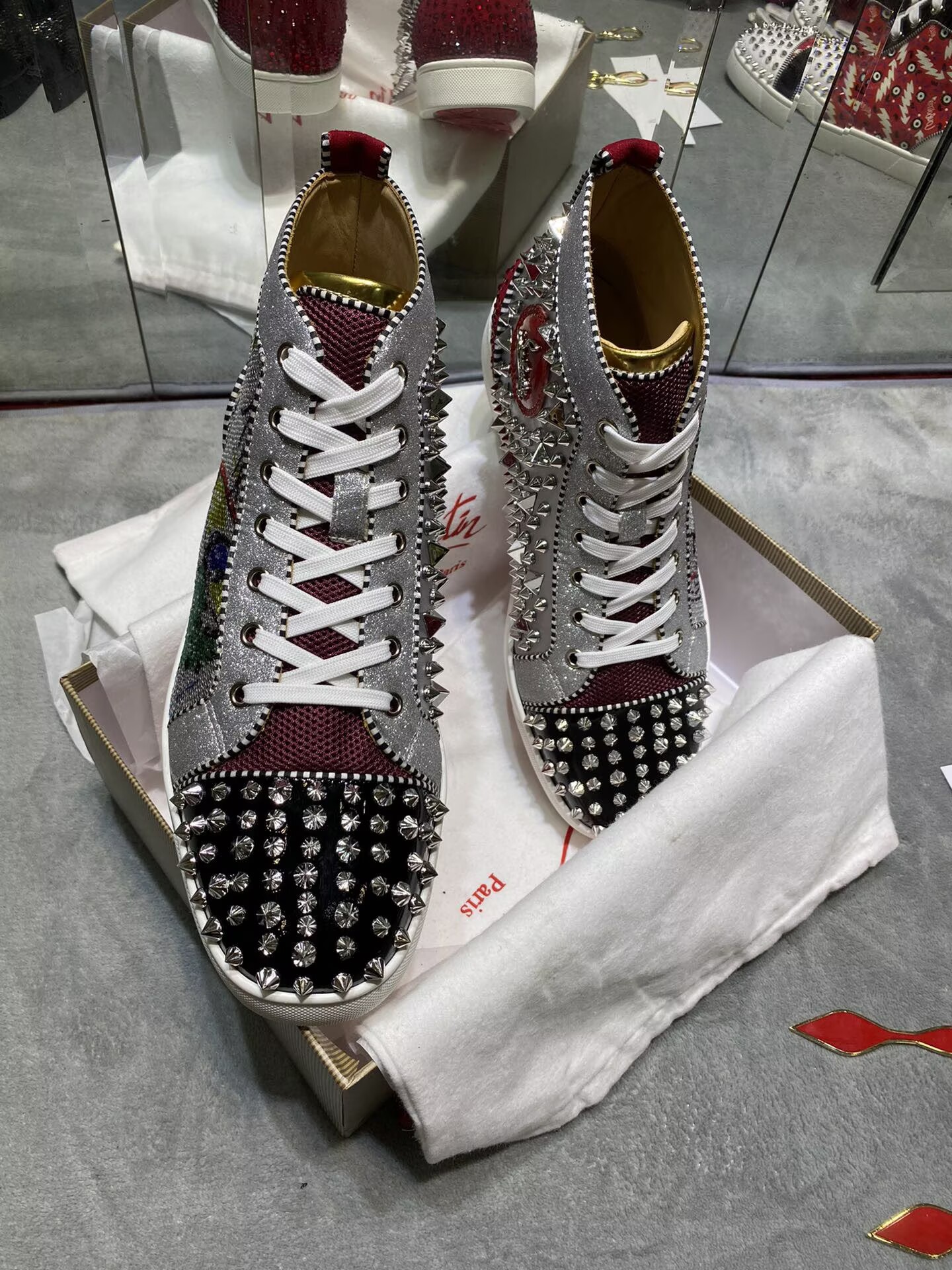 Christian Louboutin Red bottom High-Top - CCSHOES