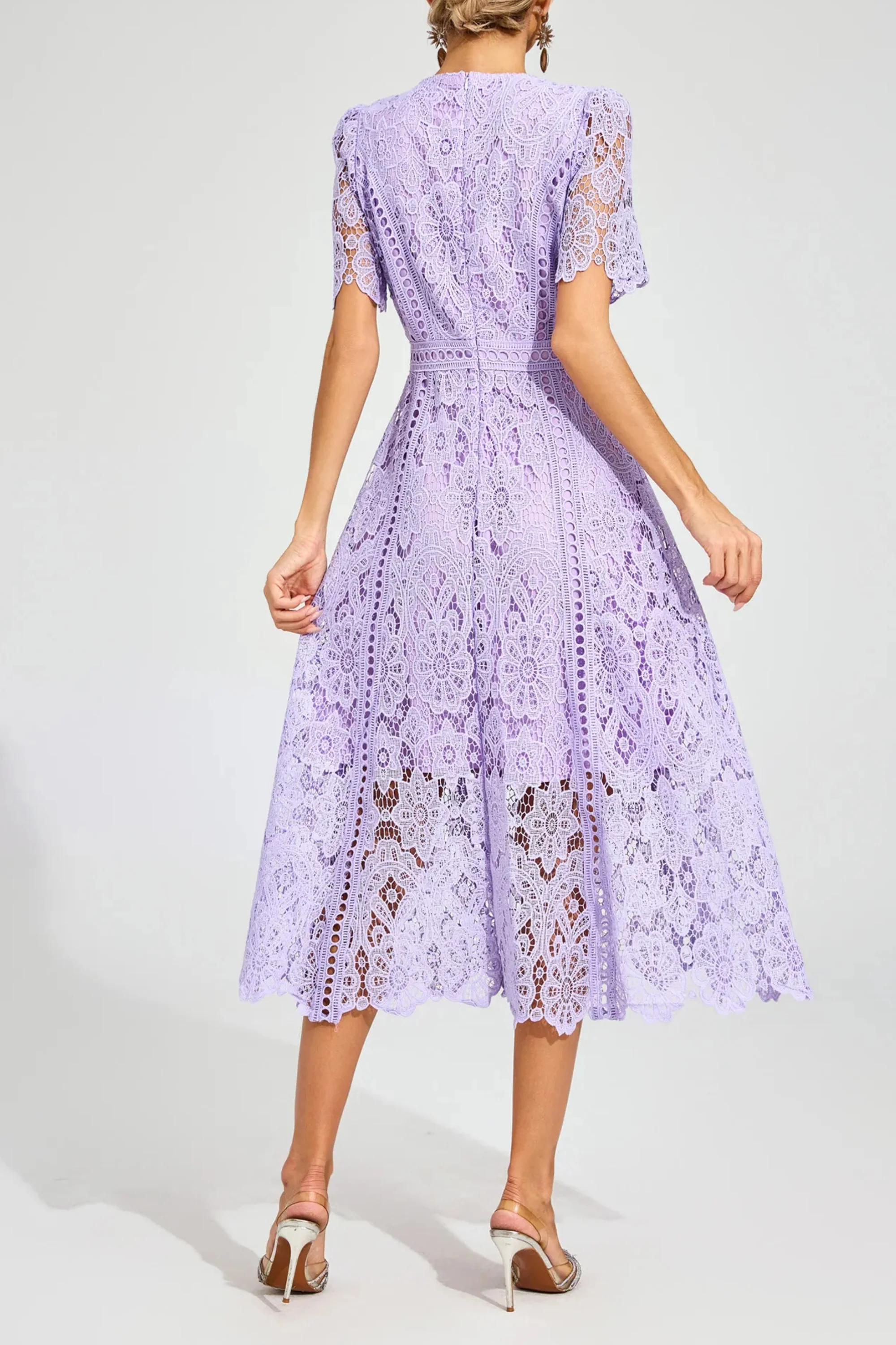 Lilac Verona Lace Dress