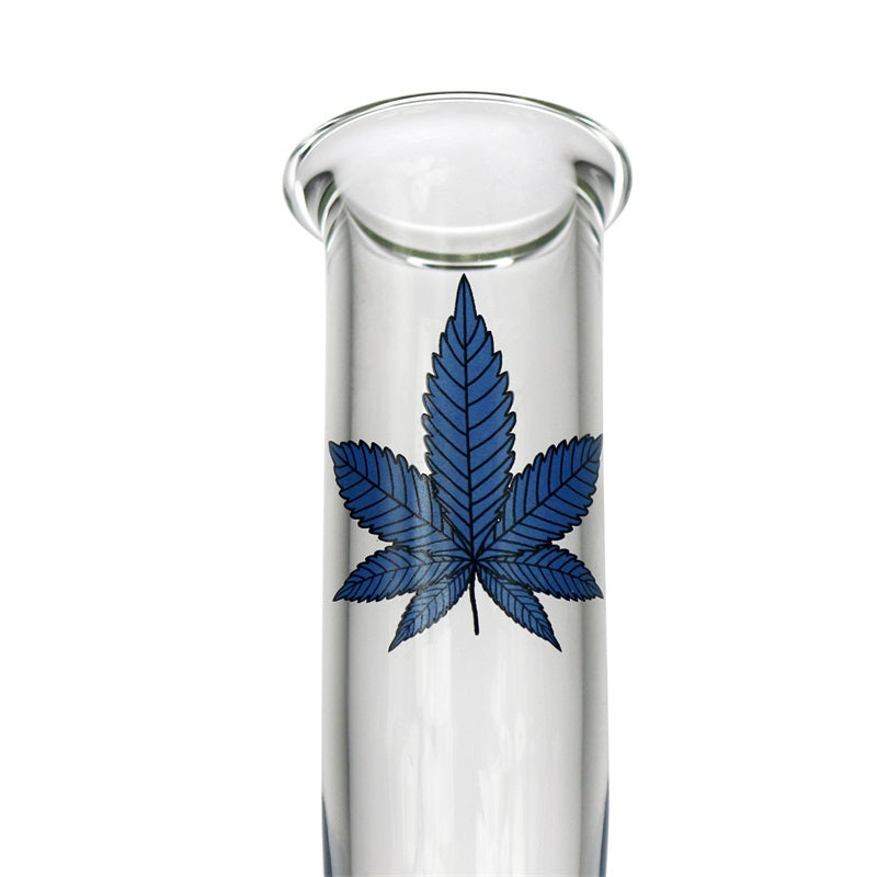 8 Marijuana Leaf Basic Glass Bong