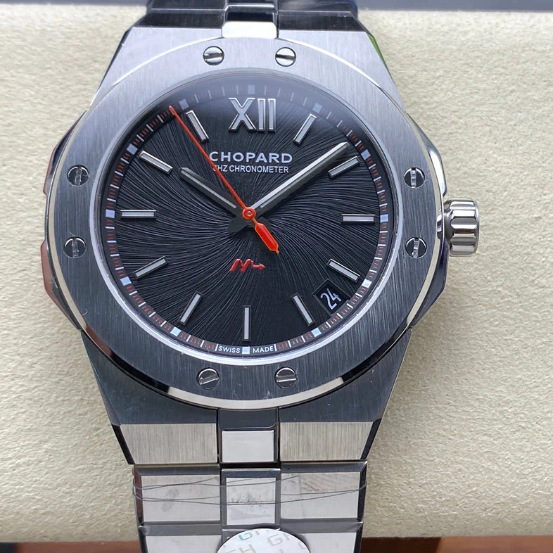 Chopard Watch Alpine Eagle 41mm Silver Black Dial