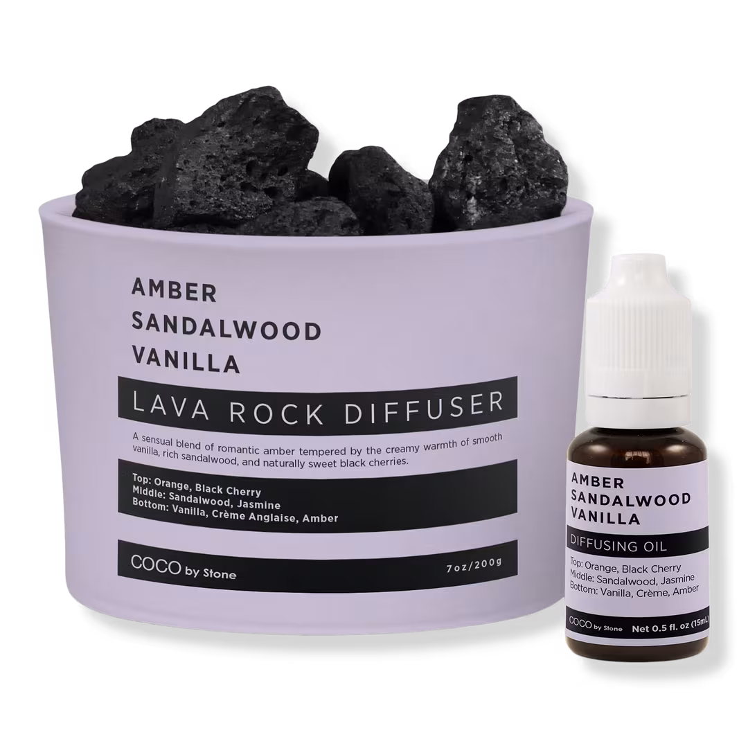 COCO by Stone  Lava Rock Diffuser with Oil Starter Pack