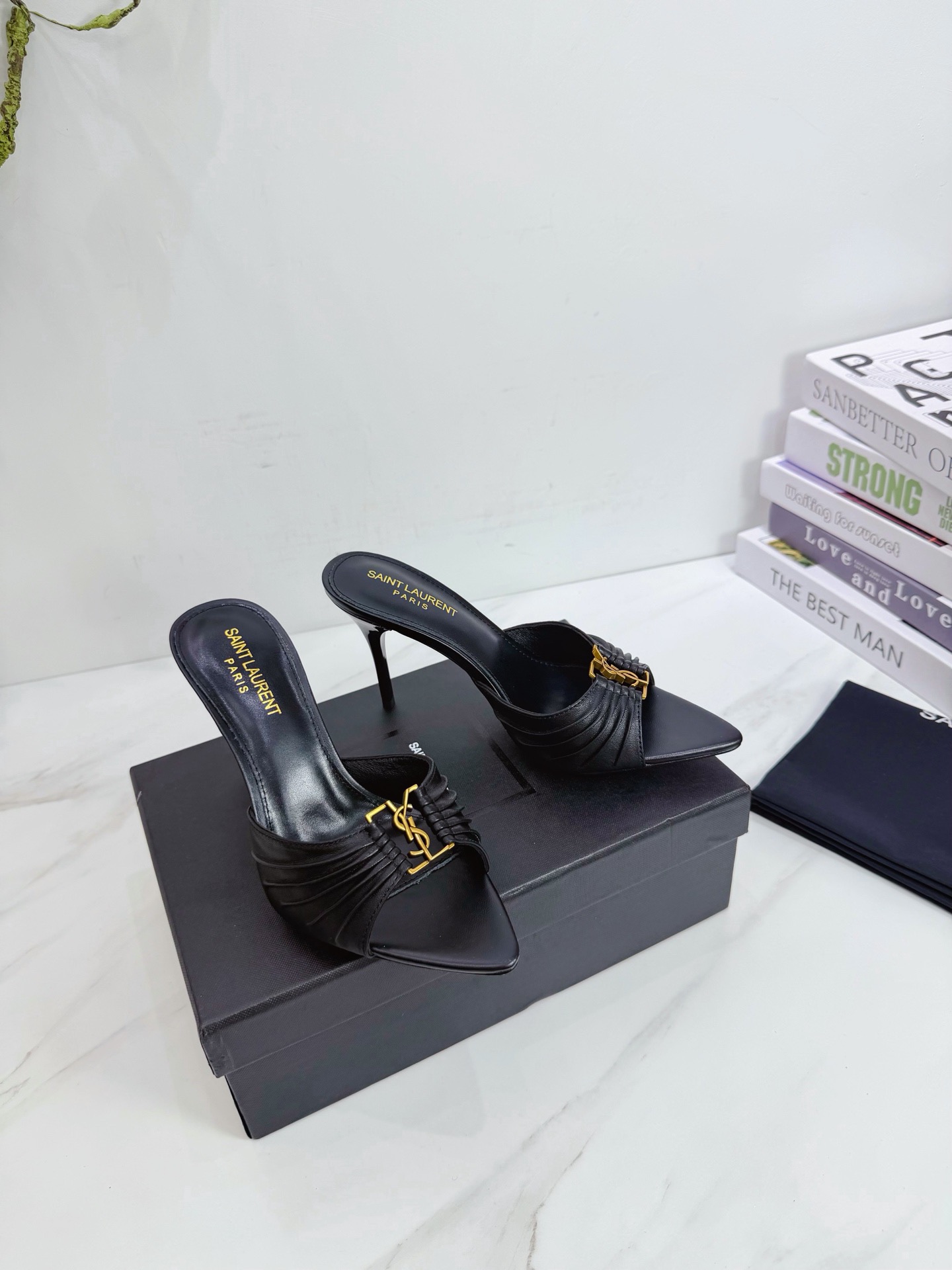 YSL Babylone Mules Heels 90MM Top Quality