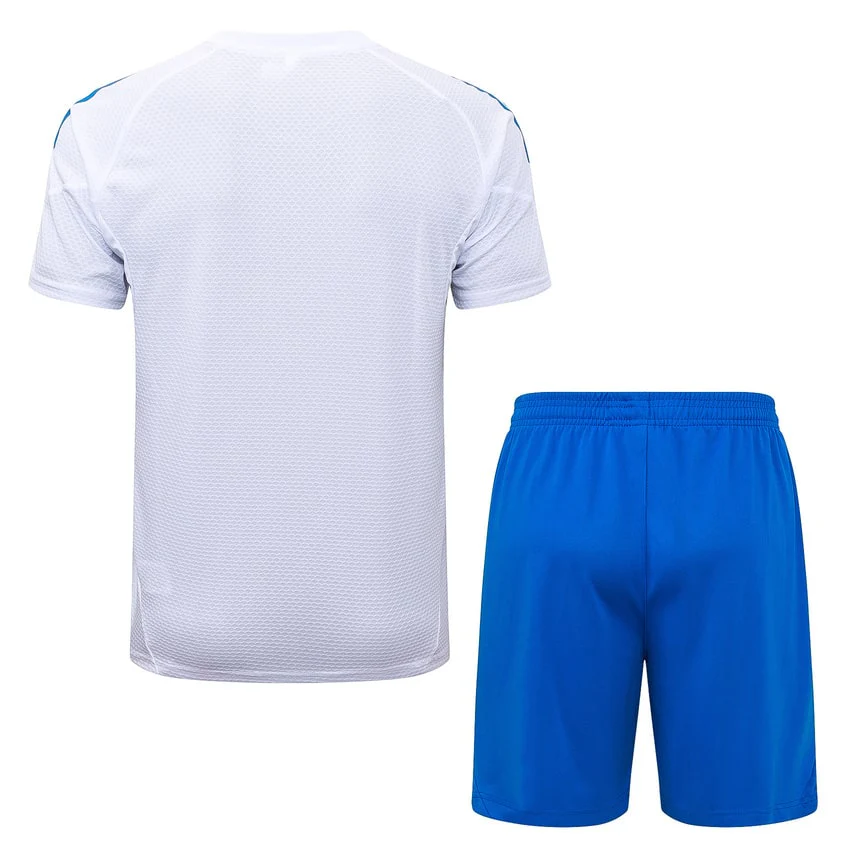 Real Madrid Jersey Shorts Set Men 2025 2026 White Blue