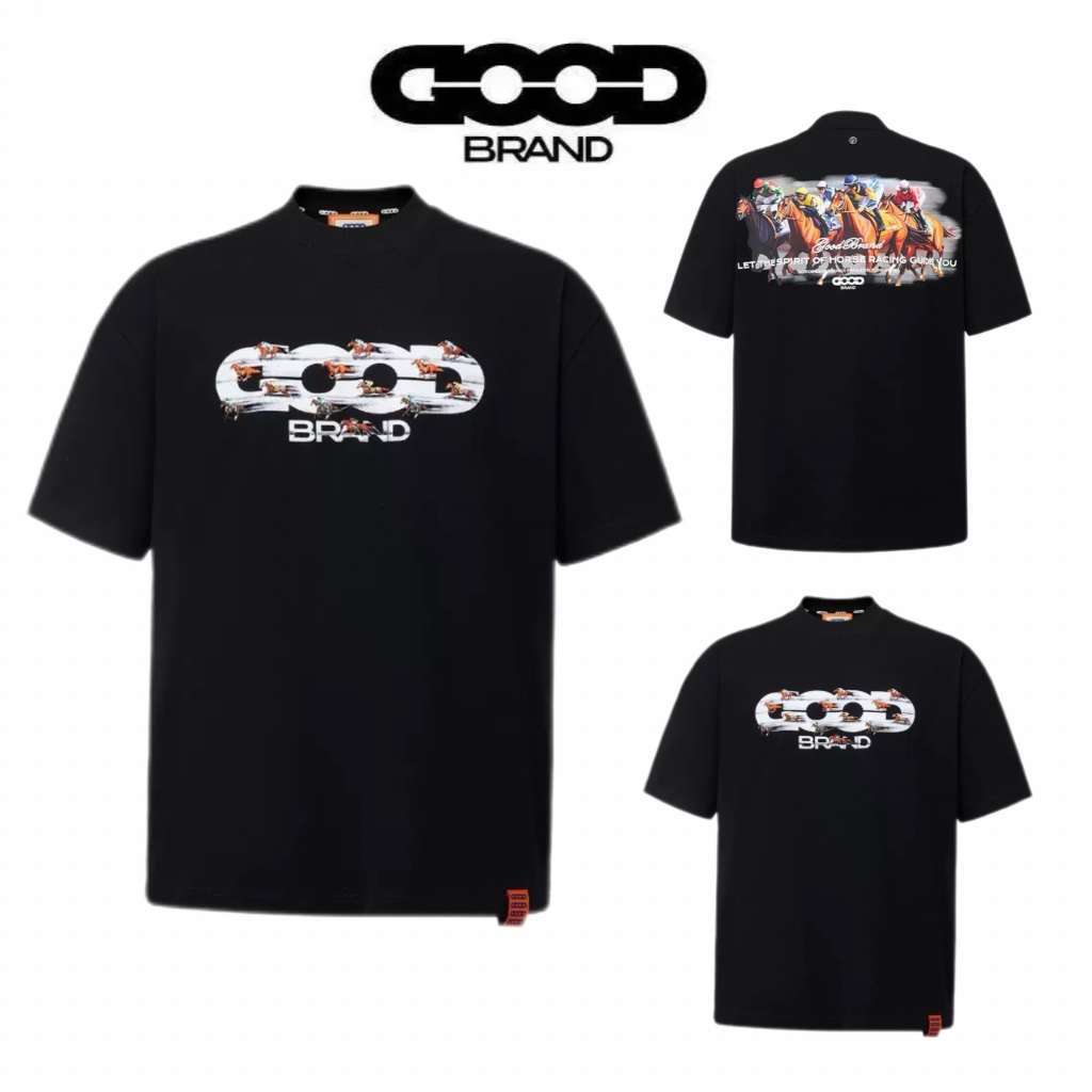 Goodbrand Horse Racing Graphic Logo T-Shirt