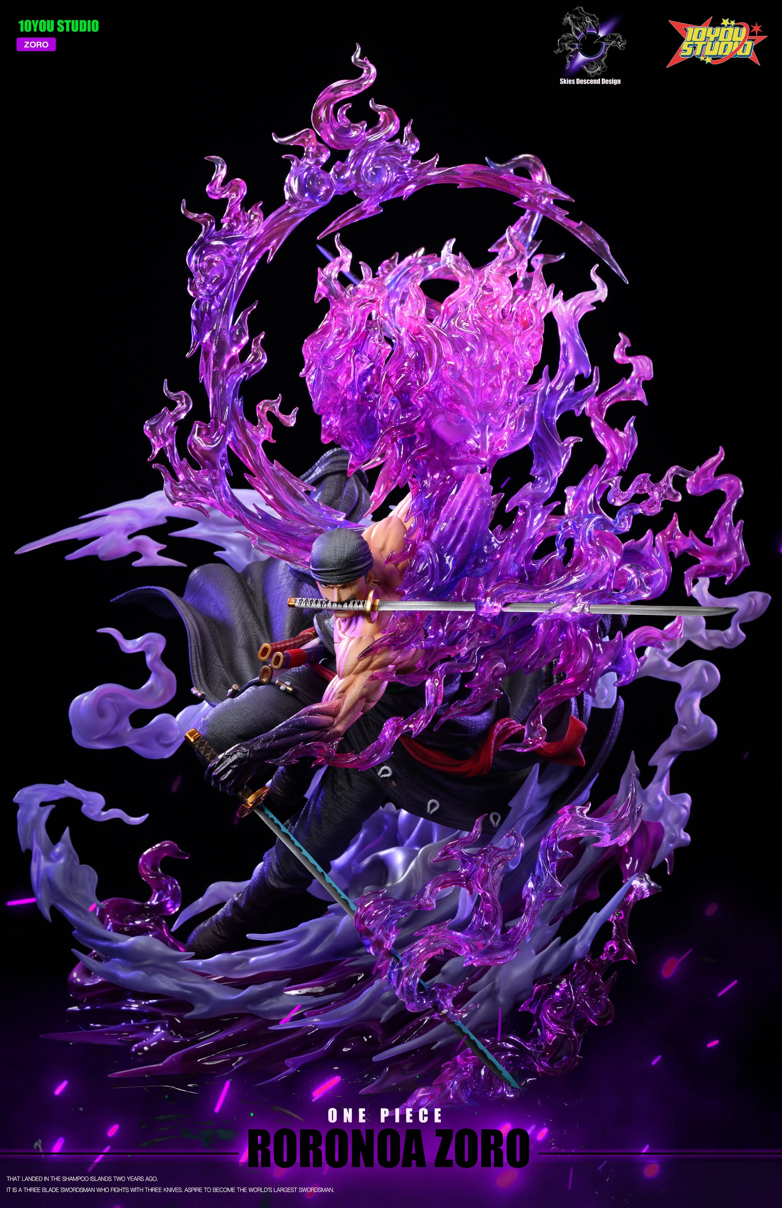 One Piece - Roronoa Zoro | 1:6 Resin Statue | von Skies Descend & 10YOU Studios