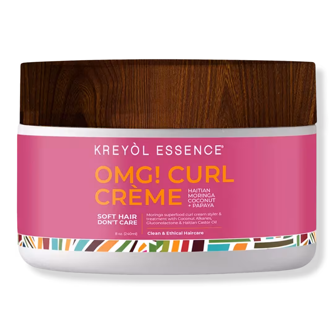 Kreyòl Essence  Soft Hair, Don't Care Haitian Moringa Oil OMG Curl Crème