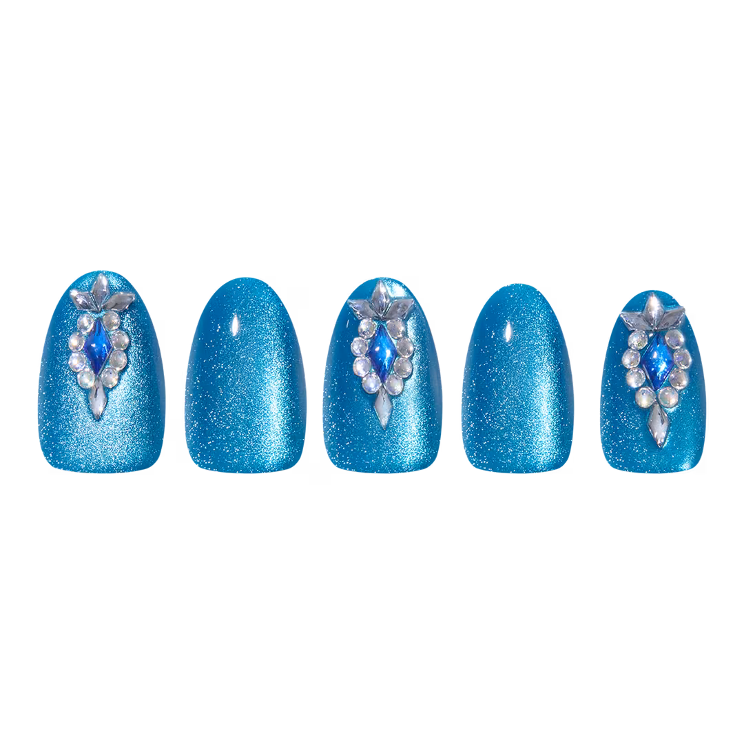 Glamnetic  Blue Topaz Press-On Nails